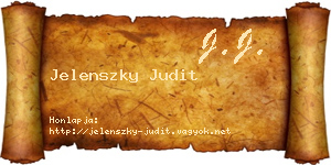 Jelenszky Judit névjegykártya